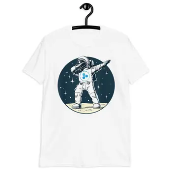 Тениска унисекс Ripple To The Moon | Hold Ripple XRP с къс ръкав